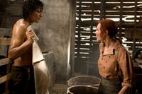 Jang Dong Gun and Kate Bosworth in "The Warrior's Way."