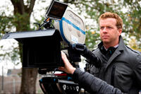 Director McG on the set of "This Means War."
