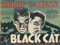 Poster art for "The Black Cat."
