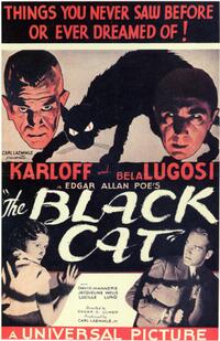 Poster art for "The Black Cat."