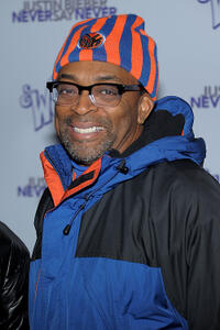 Director Spike Lee at the New York premiere of "Justin Bieber: Never Say Never."
