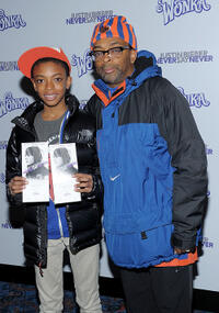 Jackson Lee and director Spike Lee at the New York premiere of "Justin Bieber: Never Say Never."