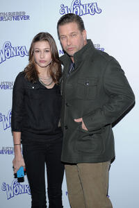 Hailey Baldwin and Stephen Baldwin at the New York premiere of "Justin Bieber: Never Say Never."