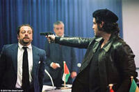 Badih Abou as Cheikh Ahmed Chakra Zaki Yamani and Edgar Ramirez as Carlos the Jackal in "Carlos."