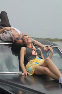 Max Minghella and Blake Lively in "Elvis & Anabelle"