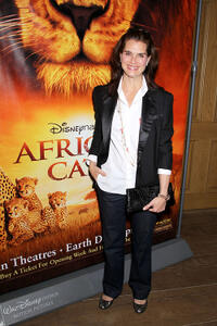 Brooke Shields at the New York premiere of "African Cats."