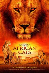 Poster art for "African Cats: Kingdom of Courage."
