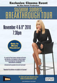 Poster art for "Suzanne Somers Breakthrough Tour."