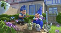 Gnomeo and Lady Bluebury in "Gnomeo and Juliet."