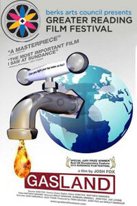 Poster art for Reading Film Festival screening of "Gasland"