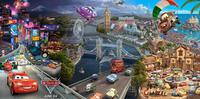 Poster art for "Cars 2."
