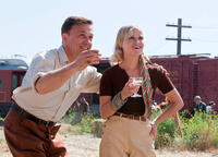 Christoph Waltz as August Reese and Witherspoon as Marlena in "Water for Elephants."