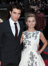 Robert Pattinson and Reese Witherspoon at the New York premiere of "Water for Elephants."
