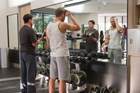 Steve Carell as Cal Weaver and Ryan Gosling as Jacob Palmer in "Crazy, Stupid, Love."
