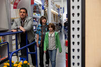 Steve Carell as Cal Weaver, Jonah Bobo as Robbie and Joey King as Molly in "Crazy, Stupid, Love."
