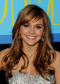 Aimee Teegarden at the California premiere of "Prom."