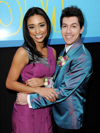 Rachel Smith and Jared Kusnitz at the California premiere of "Prom."