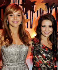 Aimee Teegarden and Danielle Campbell at the California premiere of "Prom."