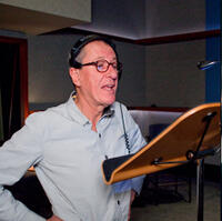 Geoffrey Rush on the set of "Green Lantern."