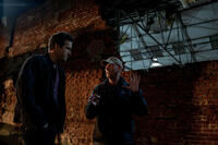 Ryan Reynolds and Director Martin Campbell on the set of "Green Lantern."