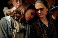 Zoe Saldana as Cataleya and Ofelia Medina as Cataleya's Grandmother in "Colombiana."