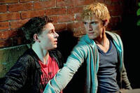 Alex Pettyfer as Number Four and Callan McAuliffe as Sam in "I Am Number Four: The IMAX Experience ."