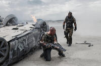 Matt Damon and Sharlto Copley in "Elysium."