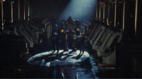 Hugh Jackman as Charlie Kenton and Dakota Goyo as Max in "Real Steel."