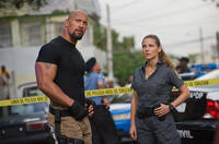 Dwayne Johnson and Elsa Pataky in "Fast Five."