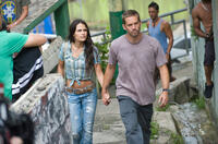 Jordana Brewster and Paul Walker in "Fast Five."