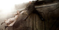 Lilly Collins and Paul Bettany in "Priest."