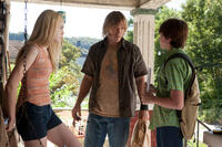 Elle Fanning as Alice Dainard, Ron Eldard as Louis Dainard and Joel Courtney as Joe Lamb in "Super 8."
