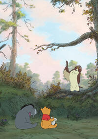 Eeyore, Winnie the Pooh and Owl in "Winnie The Pooh."