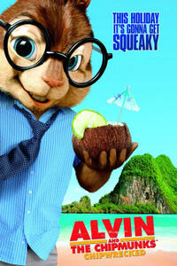 Poster art for "Alvin and the Chipmunks: Chipwrecked."