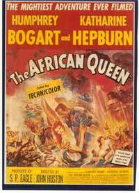 Poster art for "The African Queen."