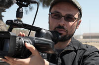 Director Yoav Potash on the set of "Crime After Crime."