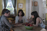 Emily Mortimer as Liz, Elizabeth Banks as Miranda and Zooey Deschanel as Natalie in "Our Idiot Brother."