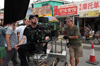 Director Steven Soderbergh on the set of "Contagion."
