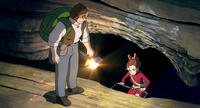 Pod voiced by Will Arnett and Arrietty voiced by Bridgit Mendler in "The Secret World of Arrietty."