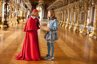 Christoph Waltz and Freddie Fox in "The Three Musketeers."