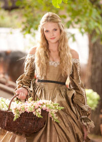 Gabriella Wilde in "The Three Musketeers."