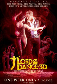 Poster art for "Lord of the Dance 3D."