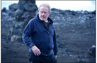 Director Ridley Scott on the set of "Prometheus."