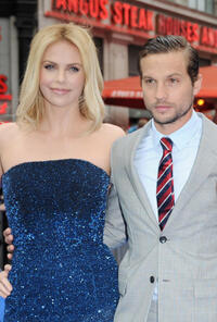 Charlize Theron and Logan Marshall-Green at the World premiere of "Prometheus" in England.