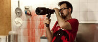 Director Paco Plaza on the set of "[REC] 3: Genesis."