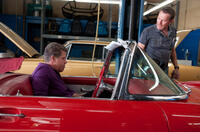 Ron Perlman as Nino and Bryan Cranston as Shannon in "Drive."