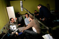 Phil Rosenthal on the set of "Exporting Raymond."