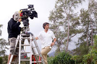 Director Alexander Payne on the set of "The Descendants."