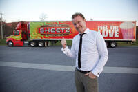 Morgan Spurlock on the set of "Pom Wonderful Presents: The Greatest Movie Ever Sold."
