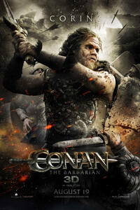 Character poster for "Conan the Barbarian 3D."